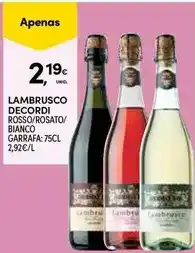 Continente Lambrusco decoro promoção