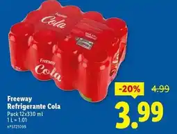 Lidl Refrigerante cola promoção