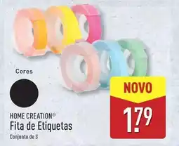 ALDI Home creation - fita de etiquetas promoção
