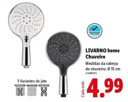 Lidl Livarno home chuveiro promoção