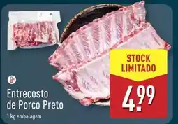 ALDI Entrecosto de porco preto promoção