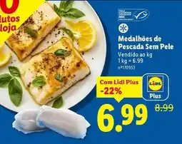 Lidl com - medalhões de pescada sem pele promoção