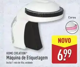 ALDI Home creation - maquina de etiquetagem promoção