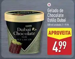 ALDI Gelado de chocolate estilo promoção