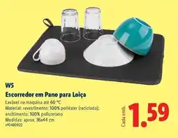 Lidl W5 - escorredor em pano para loiça promoção