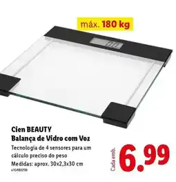 Lidl Cien - balanca de vidro com voz promoção