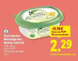 Lidl Terra nostra - manteiga dos açores com sal promoção