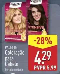 ALDI Palette - coloração para cabelo promoção