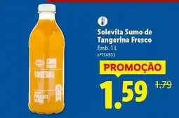 Lidl Solevita - sumo de tangerina fresco promoção