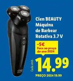 Lidl Cien - máquina de barbear rotativa promoção