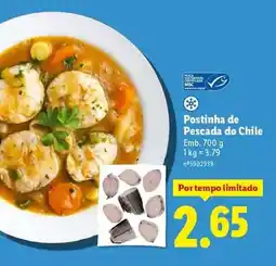 Lidl Postinha de pescada do chile promoção