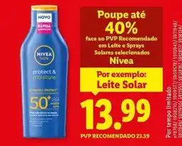 Lidl Nivea - poupe até 40 % promoção