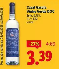 Lidl Casal garcia - vinho verde doc promoção