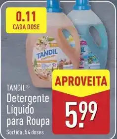 ALDI Detergente liquido para roupa promoção