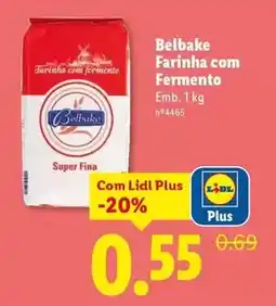 Lidl com - belbake farinha com fermento promoção