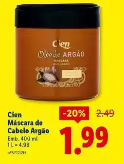 Lidl Cien - mascara de cabelo argao promoção