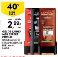 Continente L'oréal - gel de banho men expert promoção
