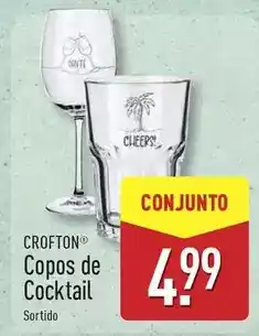 ALDI Cheers - crofton copos de cocktail promoção