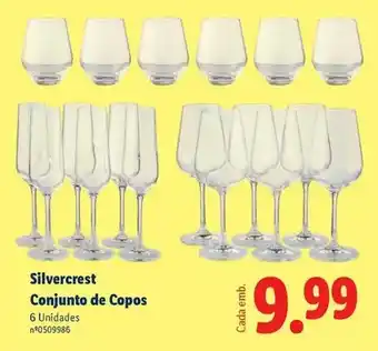 Lidl Silvercrest - conjunto de copos promoção