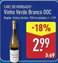 ALDI Vinho verde branco doc promoção