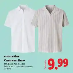 Lidl Esmara - men camisa em linho promoção