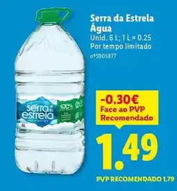 Lidl Serra da estrela - agua promoção
