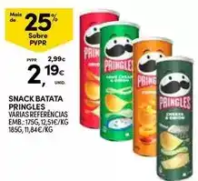 Continente Pringles - snack batata promoção