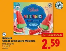 Lidl Gelatelli - gelado com sabor a melancia promoção