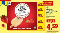Lidl Premium - gelado de morango crisp xxl promoção