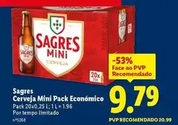Lidl Sagres - cerveja mini pack economico promoção