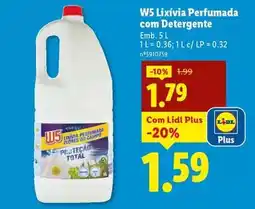 Lidl W5 - lixivia perfumada com detergente promoção