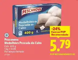 Lidl Pescanova - medalhões pescada do cabo promoção