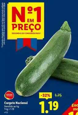 Lidl Campofrio - curgete nacional promoção