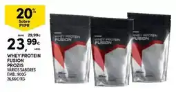 Continente Prozis - whey protein fusion prozis promoção