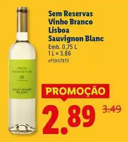 Lidl Lisboa - vinho branco sauvignon blanc promoção