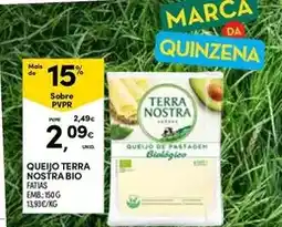 Continente Bio - queijo terra nostra bio promoção