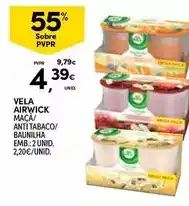 Continente Air wick - vela promoção