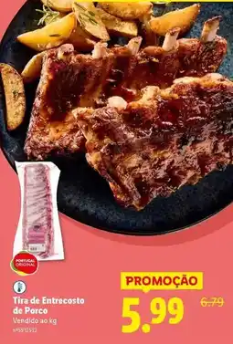Lidl Portugal - tira de entrecosto de porco promoção