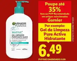 Lidl Garnier - gel de limpeza pure active hidratante promoção