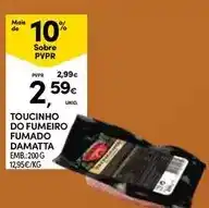 Continente Damatta - toucinho do fumeiro fumado promoção