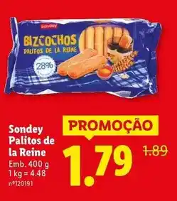 Lidl Sondey - palitos de la reine promoção