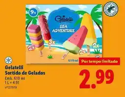 Lidl Gelatelli - sortido de gelados promoção