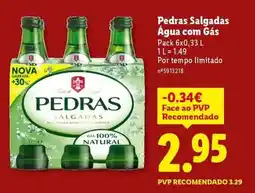 Lidl Pedras - salgadas água com gas promoção