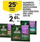 Continente Ultima - alimento humido p/ gato esteril promoção