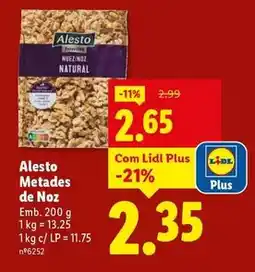 Lidl Alesto - alesto metades de noz promoção