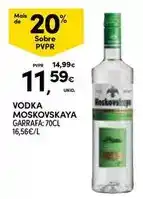 Continente Moskovskaya - vodka promoção