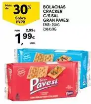 Continente Pavesi - bolachas cracker c/s sal promoção