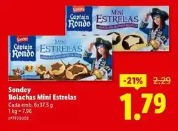 Lidl Sondey - bolachas mini estrelas promoção