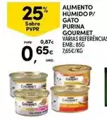 Continente Purina - alimento humido p/ gato gourmet promoção