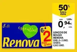 Continente Renova - lenços de bolso promoção
